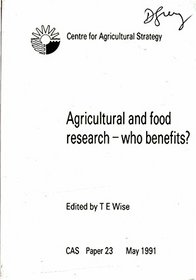 Agriculture and Food Research: Who Benefits?