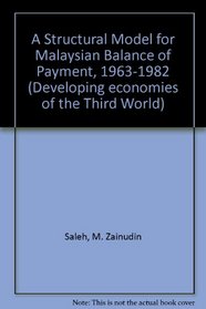 STRUCTURAL MODEL MALAYSIAN (Developing Economies of the Third World : Outstanding Studies of Economic Development)