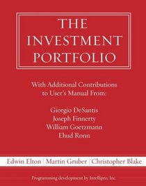 The Investment Portfolio Users Manual and Software