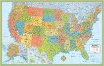 US Rolled Map (M Series World Wall Maps) (M Series U.S.A. Wall Maps)