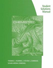 Student Solutions Manual for Zumdahl/Zumdahl/DeCoste?s Chemistry, 10th Edition