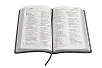 CSB Large Print Personal Size Reference Bible, Charcoal LeatherTouch