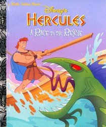 Disney's Hercules a Race to the Rescue: A Race to the Rescue (Little Golden Book)