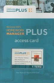 McGraw-Hill's Homework Manager Plus Access Code to accompany Lind's Basic Statistics for Business & Economics 6e (Standalone)