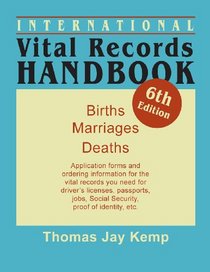International Vital Records Handbook. 6th Edition