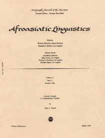 Central Somali, a Grammatical Outline (Monographic journals of the Near East. Afroasiatic linguistics)