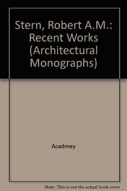 Robert A.M. Stern (Architectural Monographs (Hardcover))