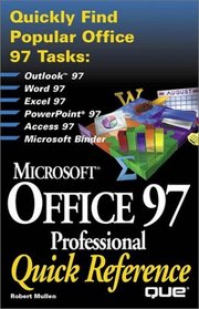 Microsoft Office 97 Professional Quick Reference (Que Quick Reference Series)