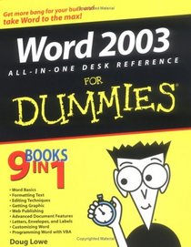 Word 2003 All-in-One Desk Reference for Dummies