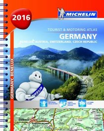 ichelin Road Atlas Germany, Benelux, Austria, Switzerland, Czech Republic- Michelin Tourist and Motoring Atlas 2016 (Multilingual Edition)
