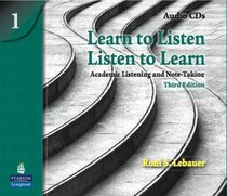 Learn to Listen, Listen to Learn 1 Audio CDs
