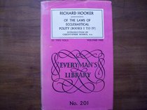 Of the Laws of Ecclesiastical Polity: v. 1 (Everyman's Library)