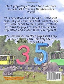 Tracing Numbers on a Train: A Tracing Workbook for Grades Preschool and Up