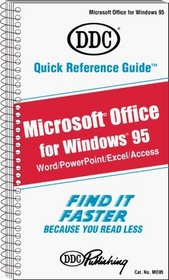 Quick Reference Guide for Microsoft Office Windows 95