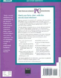Programmer's PC Sourcebook: Reference Tables for IBM PCs and Compatibles, Ps/2 Systems, Eisa-Based Systems, MS-DOS Operating System Through Version