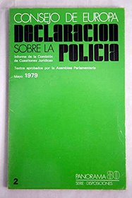 Declaracion sobre la policia: Textos aprobados por la Asamblea Parlamentaria (Panorama 80) (Spanish Edition)