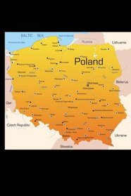 Map of Poland Journal: 150 page lined notebook/diary