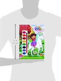 Save the Unicorn King! (Dora the Explorer) (Paint Box Book)