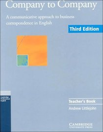 Company to Company Teacher's book : A Communicative Approach to Business Correspondence in English