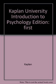 Kaplan University Introduction to Psychology