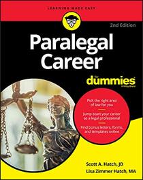 Paralegal Career For Dummies (For Dummies (Career/Education))