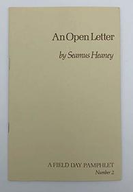 An open letter (A Field Day pamphlet)