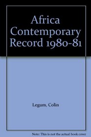 Africa Contemporary Record 1980-81