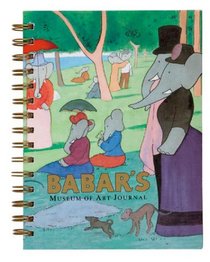 Babar's Museum Wire-o Bound Blank Journal