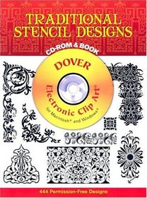 Traditional Stencil Designs CD-ROM and Book (Dover Electronic Clip Art)