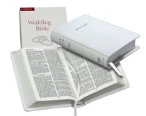 KJV Wedding Bible White French Morocco KJ13W