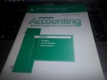 Glencoe Accounting Real World Applications & Connections: Glencoe Integrated Accounting Software DOS Reference Guide
