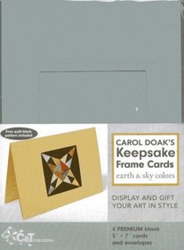 Carol Doak's Keepsake Frame Cards - Earth & Sky Colors: [Pack of 4]