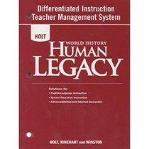 2008 World History Human Legacy Differentiated Instructions Teacher Management System