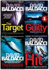 David Baldacci Will Robie Series 4 Books Collection Set (The Target, The Hit, The Guilty, The Innocent)