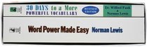 Word Power Made Easy and 30 Days to More Powerful Vocabulary (Set 2 Books)
