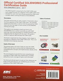 Official Certified SOLIDWORKS Professional (CSWP) Certification Guide: SOLIDWORKS 2015 - 2017