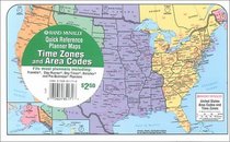 Rand McNally Time Zones Area Codes Planner Map