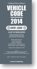2014 Vehicle Code: California Qwik Code