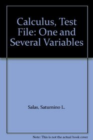 Salas: Testbank to Accompany Calculus: One & Several Variables 6ed (Manual)