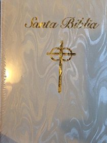 Bib: Spanish Deluxe Bride's Bible (4644-76 White Bonded Leather With Gold Foil)