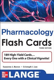 Lange Pharmacology Flash Cards, Third Edition (LANGE FlashCards)