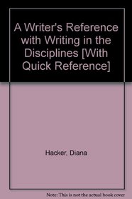 Writer's Reference with Help for Writing in the Disciplines with 2009 MLA Update & MLA Quick Reference Card & APA Quick Reference Card