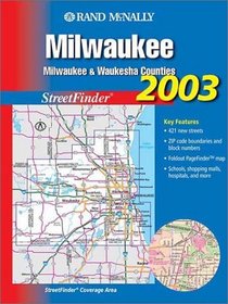 Rand McNally Milwaukee Streetfinder: Milwaukee & Waukesha Counties (Rand McNally Streetfinder)