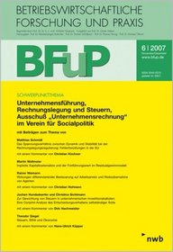 Unternehmensfhrung, Rechnungslegung und Steuern