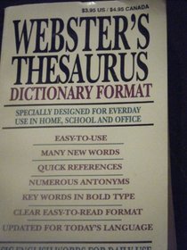 Webster's Thesaurus