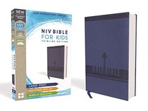 NIV, Bible for Kids, Large Print, Leathersoft, Blue, Red Letter Edition, Comfort Print: Thinline Edition