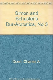 S&S DUR-ACROSTICS # 3