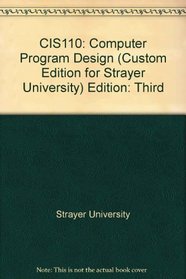 Computer Programming Design (CIS 110, for Strayer University)