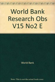 The World Bank Research Observer: Number 2 : August 2000