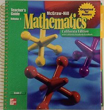 California Mathematics, Teacher's Guide, Grade 2, Volume 1 [TEACHER'S EDITION] (Ring-bound)